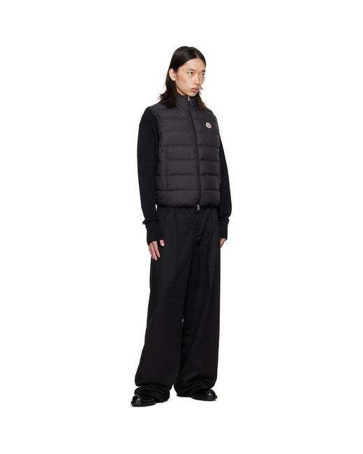 Moncler Black Contrin Down Vest for men