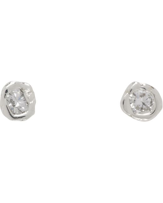 Pearls Before Swine Black 2Mm Diamond Stud Earrings for men