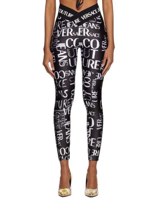 Versace Black Doodle leggings