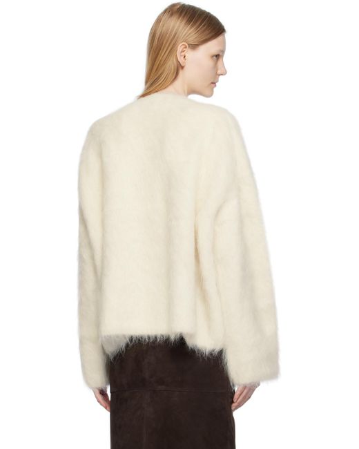 Totême  Natural Toteme Ssense Exclusive Off-white Sweater