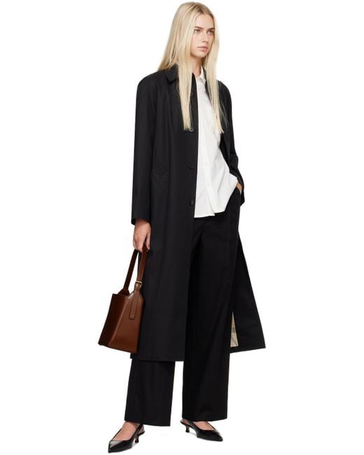 【関税込み】A.P.C. ブラック Gaia トレンチコート A.P.C. Gaia トレンチコート ブラック | Lyst
