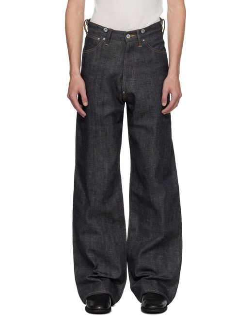 TAIGA TAKAHASHI Black Lot.704 Jeans for men