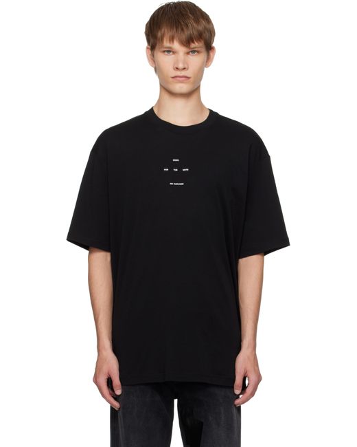 Song For The Mute Black Jersey Lama Oversized T-Shirt for men