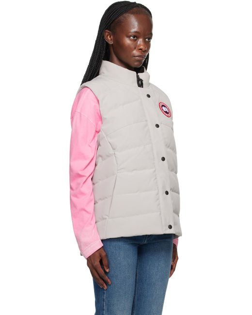 Canada Goose Pink Beige Freestyle Down Vest