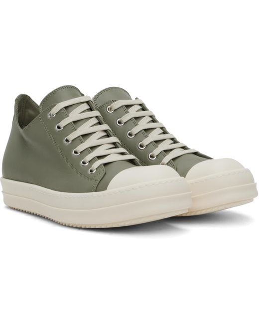 Baskets Basses Vertes Rick Owens pour homme en coloris Black