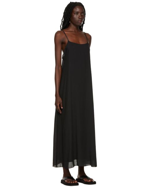 The Row Black Ssense Exclusive Kula Maxi Dress