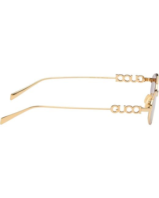 Gucci Pink Oval Frame Sunglasses