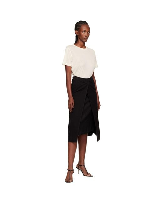 GIA STUDIOS Black Grace Midi Skirt
