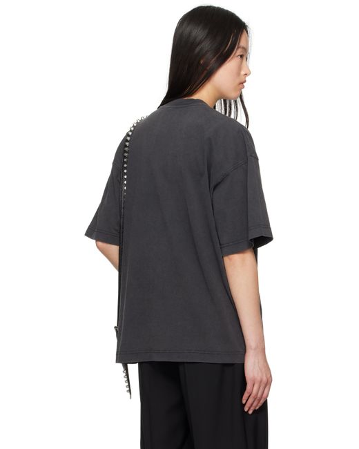 Alexander Wang Black Unisex Battery Logo-print Graphic T-shirt