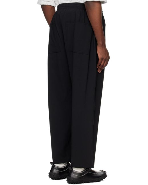 Pantalon noir à taille élastique Sunnei pour homme en coloris Black