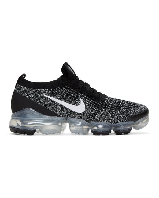 Nike Black And White Air Vapormax Flyknit 3 Sneakers in Black for Men ...