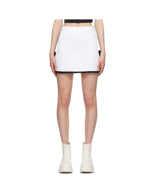 Minijupe blanche à boucles MSGM en coloris Black