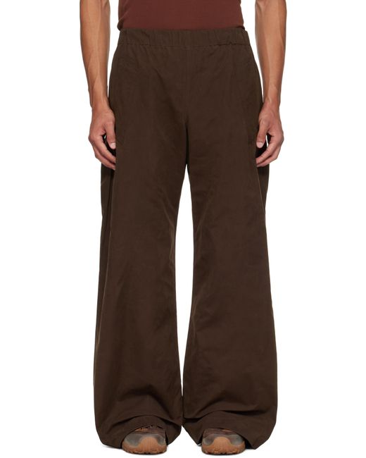 Egonlab Brown Track Trousers for men