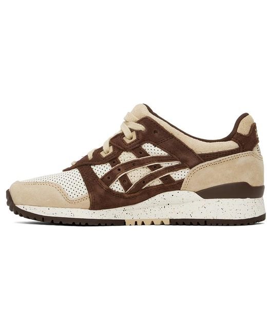 Asics Black Brown & Off-white Gel-lyte Iii Og Sneakers