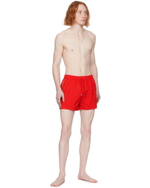 Paul Smith Red Artist Stripe Swim Shorts for men