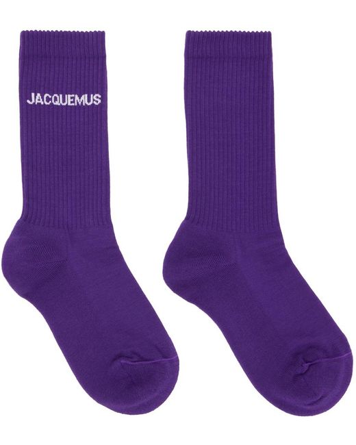 Jacquemus Purple 'les Chaussettes ' Socks