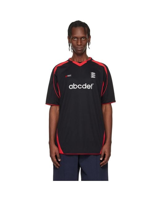 Vetements Black Alphabet Football Jersey for men
