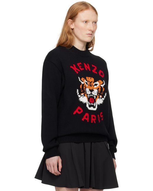 KENZO Black Paris Lucky Tiger Sweater