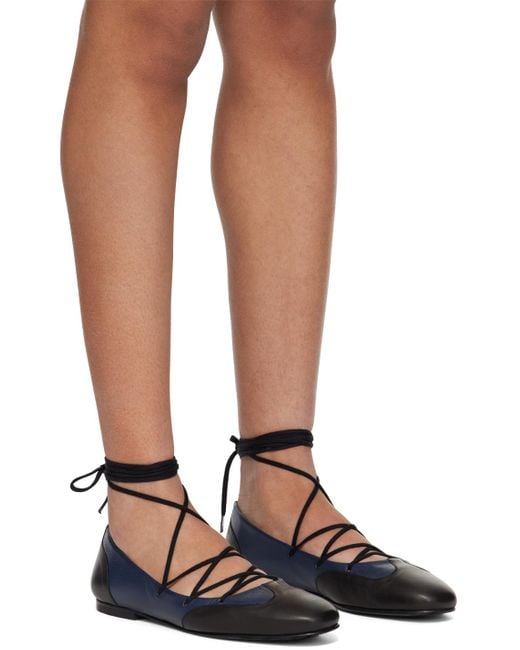 Molly Goddard Brown Helena Ballerina Flats