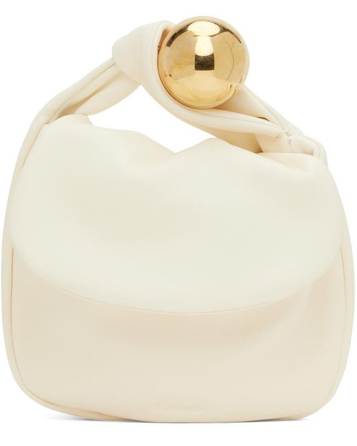 Jil Sander Natural White Small Sphere Pouch