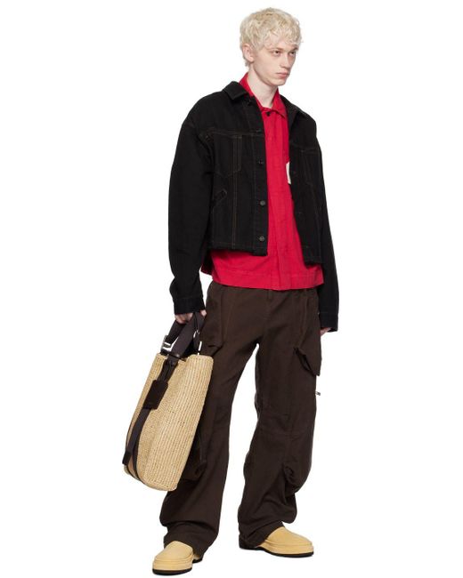 Jacquemus le Tote Panier Tote in Black for Men Lyst