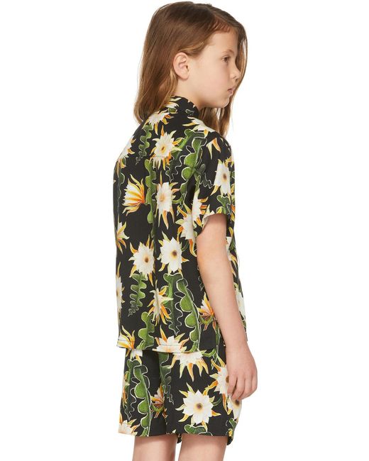 Endless Joy キッズ｜Ssense限定 ブラック Epiphyllum 半袖シャツ Black