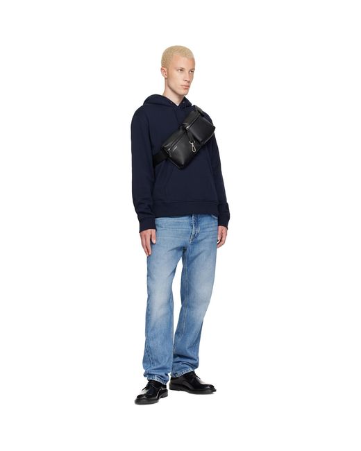 Givenchy Blue Couture Seam Archive Print Hoodie for men