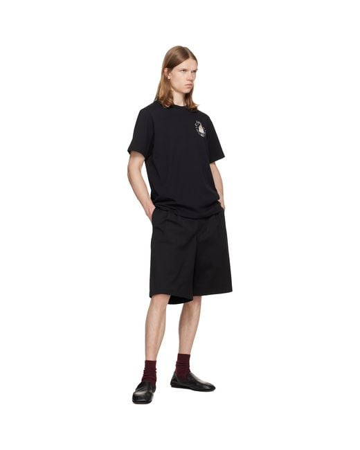 Casablanca Black Classic T-Shirt for men