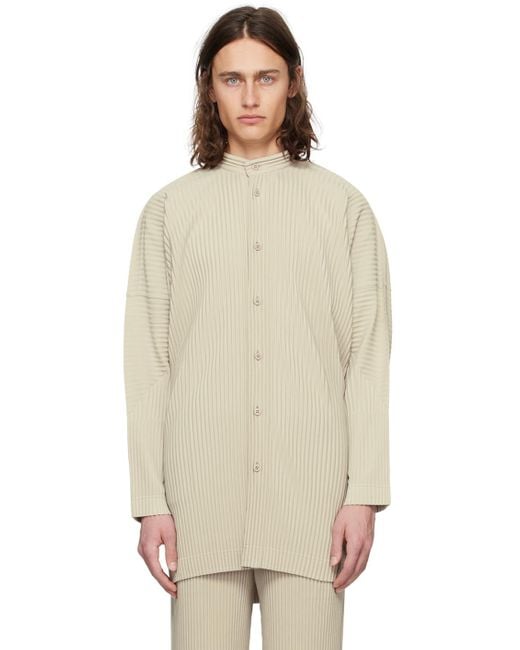 Homme Plissé Issey Miyake Natural Monthly Color March Shirt for men