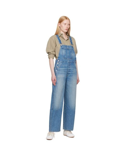 Citizens of Humanity Black Freya Denim Overalls