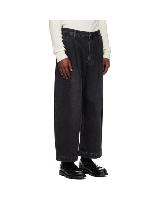 Studio Nicholson Black Puch Denim Jeans for men