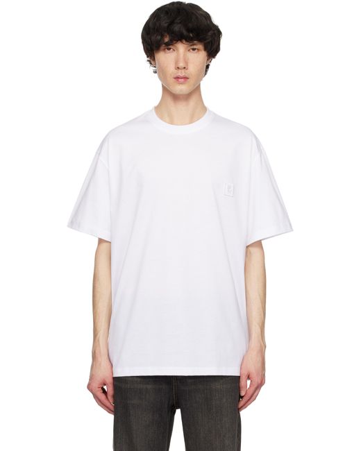 メンズ Wooyoungmi ホワイト Mother Of Pearl バックロゴ Tシャツ White