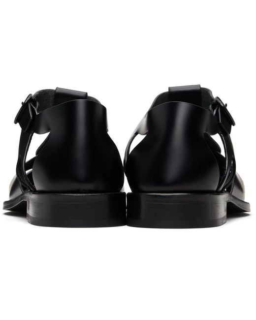 Hereu Black Pesca Sandals for men