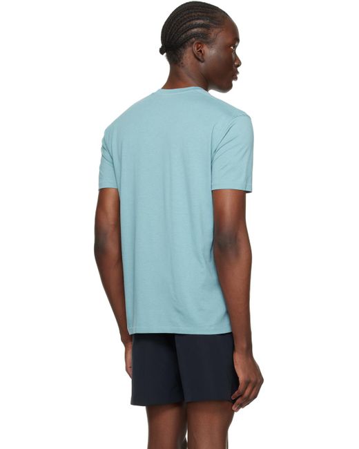 T-shirt bleu à col ras du cou Tom Ford pour homme en coloris Black