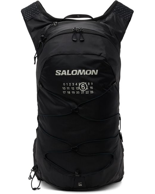 MM6 by Maison Martin Margiela ブラック Salomonエディション Xt 15 バックパック Black