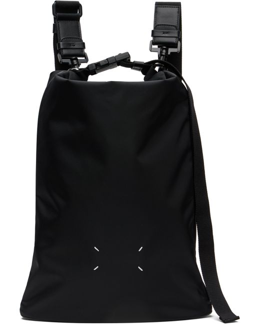 Maison Margiela Black High Tech Roll Up Backpack for men