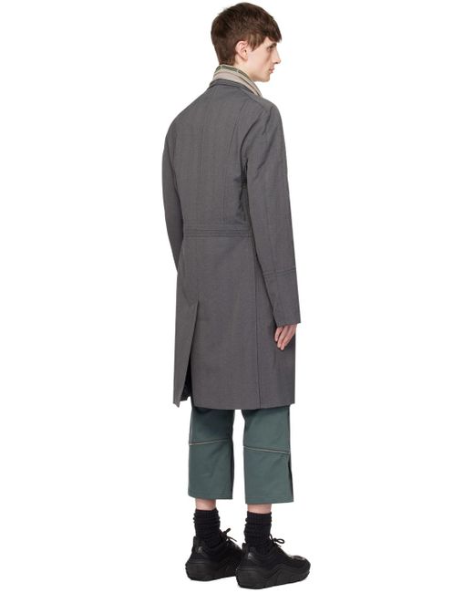 Manteau brecht gris Kiko Kostadinov pour homme en coloris Black