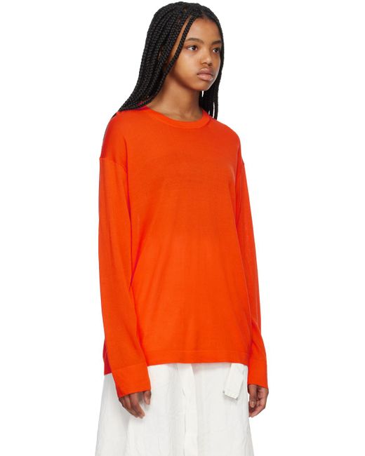 Studio Nicholson Orange Zuka Sweater