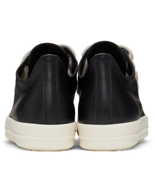 Rick Owens Jumbo Lace Low Sneakers in Black for Men | Lyst Rick Owens Jumbo Lace Low Sneakers in Black for Men | Lyst