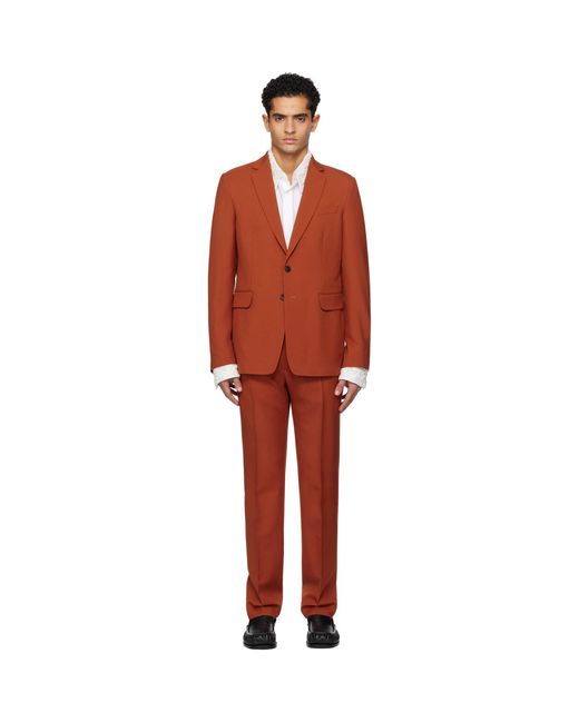 Dries Van Noten Black Single-Breasted Suit for men