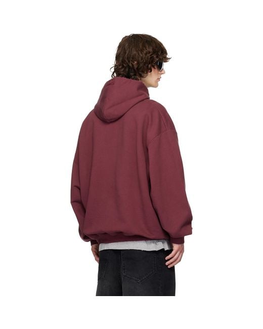 Vetements Red 'Brugge' Tourist Hoodie for men