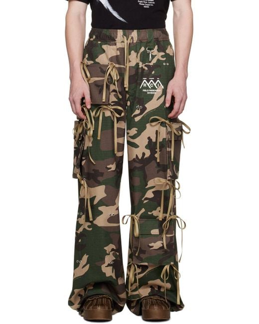 Reese Cooper Khaki Modular Pocket Cargo Pants in Black for Men Lyst