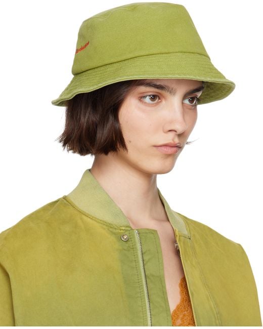 J.W. Anderson カーキ Anchor Logo バケットハット Green