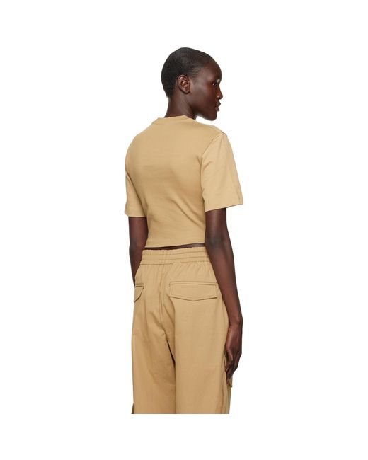 Dion Lee Orange Corset T-Shirt