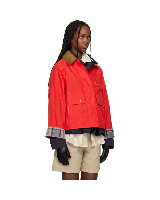 Barbour Red Mackworth Casual Jacket