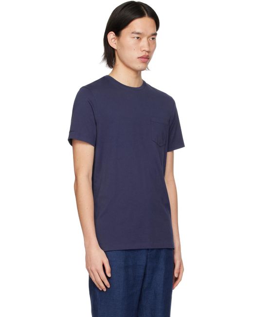 Ralph lauren label t-shirt bleu à poche Ralph Lauren Purple Label pour homme en coloris Blue