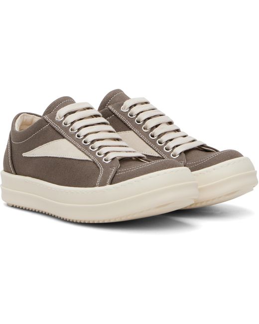 Rick Owens Gray Tower Vintage Sneaks Sneakers