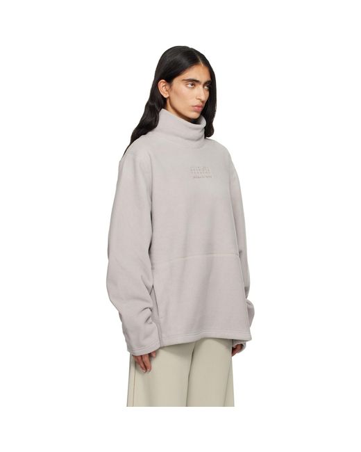 MM6 by Maison Margiela Gray Salomon Edition Pile Turtleneck