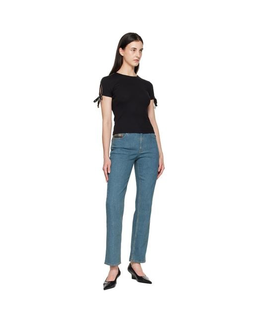 Burberry Black Ribbed T-Shirt