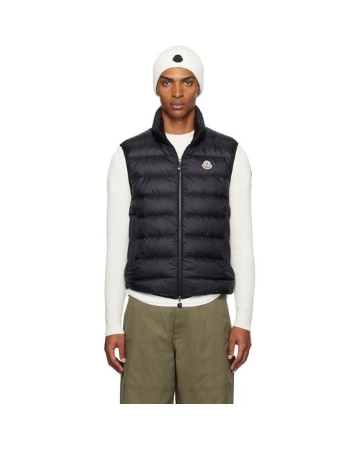 Moncler Black Rocoque Down Vest for men